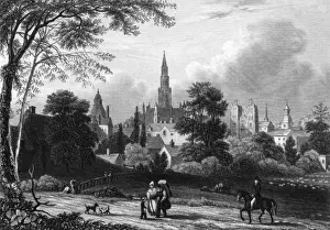 Brussels Street Scene Drucke: Brussels c. 1835