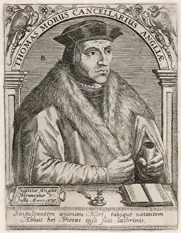 Sir Thomas More Portrait Drucke: More - De Bry