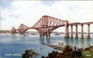 Bahnbrücke Forth, Südquays Ferry, Midlothien