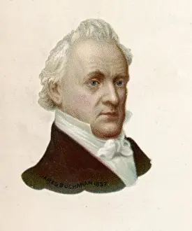 James Buchanan Portrait Drucke: Buchanan / Scrap / 1880