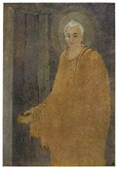 Religious Artwork Online Drucke: Buddha as Mendicant