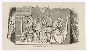 Greek Mythology Art Prints Drucke: Building the Argo