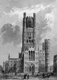 Historical Places In England Drucke: Building / Ely Cathedral