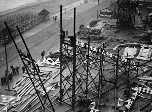 Ein Bahnwagen aufbauen in Ramsgate