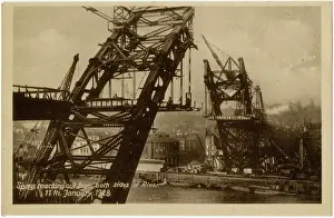 Nordirland Drucke: Die Baustelle des Tyne Bridges in Newcastle upon Tyne (4/4)