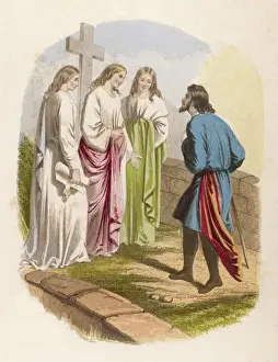 17th Century Art Prints Drucke: Bunyan / At the Cross