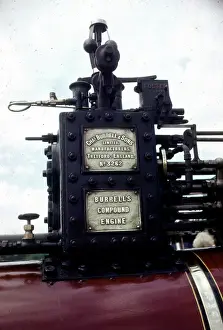 Steam Powered Transportation Drucke: Burrell compound steam engine