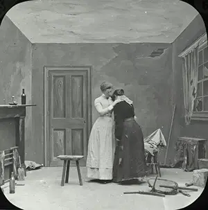 Lantern Slide Art Drucke: Burst out crying