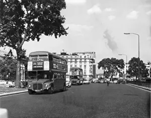 Vintage Motor Vehicles UK Drucke: Three Buses at Once