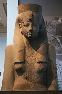 British Museum London Collection Drucke: Bust of a Goddess. Egypt