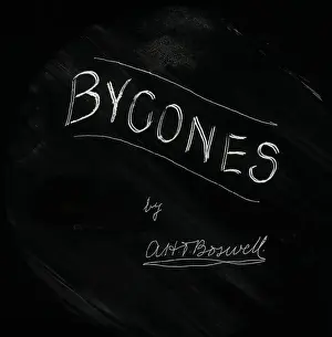 Black Background Design Drucke: Bygones