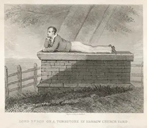 English Literature Figures Drucke: Byron at Harrow