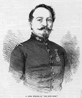 French Army Officer Drucke: C-E MINIE / ILN 1855