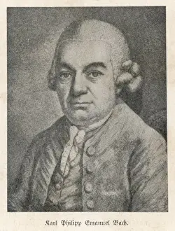 Classical Composer Drucke: C P E Bach (Anon)