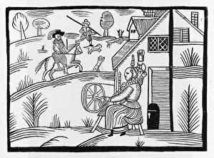 Spinning Wheel Artwork Drucke: C17 Spinning