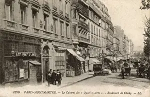 Drucke von Cabaret des Quat z Arts ( Kabarett der vier Künste ) war ein Veranstaltungsort an der 62 Boulevard de Clichy, in Paris, Frankreich Pablo Picasso Drucke: Cabaret des Quat'z Arts - Montmartre, Paris