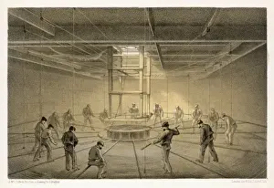 19th Century Sailing Vessels Drucke: Cable Passing Out