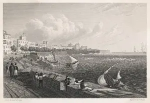 Spain Coastal Towns Drucke: Cadiz Waterfront