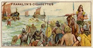 Mary Evans Prints Collection Drucke: Caesar Invades / Cig Card
