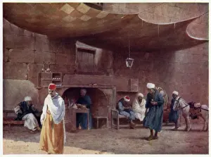 Kaffeehaus in Kairo 1904