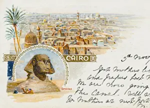 Egyptian Architecture Photography Drucke: Cairo, Egypt and The Sphinx