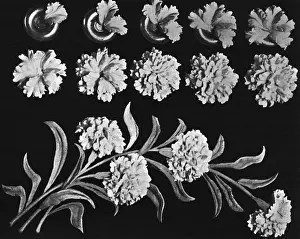 Kuchenentwurf, Blumenmachen