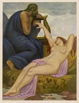 Greek Gods Artwork Drucke: Calypso & Odysseus