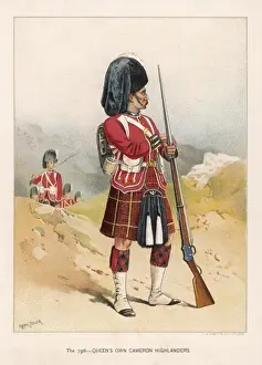 British Army Regiments History Drucke: Cameron Highlanders