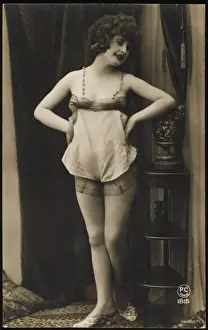Retro Lingerie Inspiration Drucke: Cami-Knickers & Mules