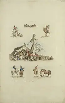 Napoleonic Wars Art Drucke: Camp Scenes