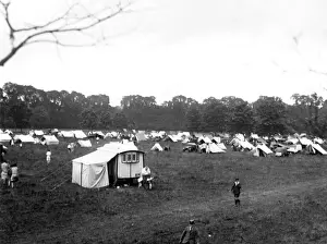 Wohnwagen Drucke: Campingplatz 1930er Jahre