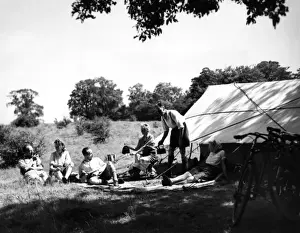 England Travel Photos Drucke: Camping Couples