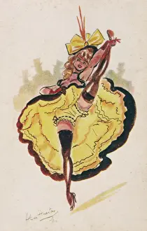 Vintage Underwear Styles Drucke: Can-Can (Postcard)