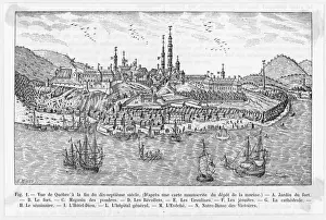 Quebec Cityscape Drucke: Canada / Quebec (C17)