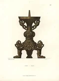 Gerahmter Druck : Candlestick Gerahmter Druck : Candlestick