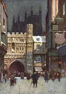 Kanterbury im Winter von Ernst Uden