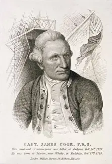 Maritime History Art Drucke: Captain Cook / Darton