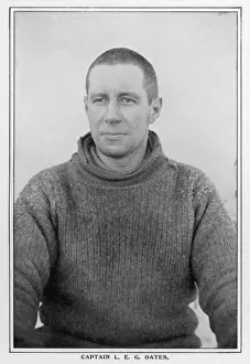 Drucke von Lawrence Edward Grace Oates Mitglied der Expedition von Kapitän Scott, die im Januar 1912 den Südpol erreichte; verlor sein Leben bei einer Lawinenzusammenbruch auf dem Rückweg Robert Falcon Scott Drucke: Hauptmann Oats 1912