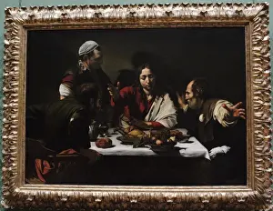 Karawaggio (1571-1610). Abendmahl in Emmaus (1601)