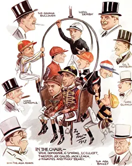 Karikaturen auf Royal Ascot, 1927.