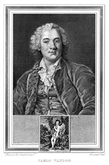 Historical Italian Artists Drucke: Carlo Vanloo - 1