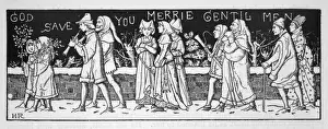 Weihnachtslieder Drucke: Karolensingen gekleidet