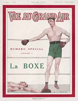 Old School Boxing Champions Drucke: Carpentier Wins