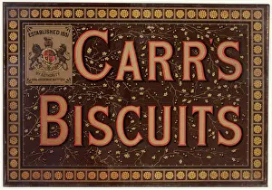 Vintage Advertising Sign Drucke: Carrs Biscuits