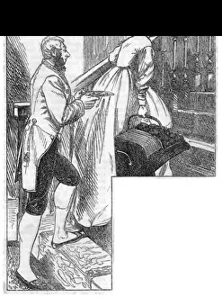 Victorian Era Domestic Scene Drucke: Carrying Things