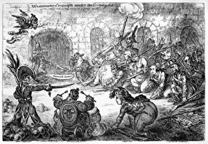 James Gillray Cartoons Drucke: Cartoon, Westminster Conscripts under the Training Act