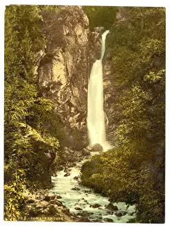 Historical Photochrom Prints Drucke: Cascade de Dare