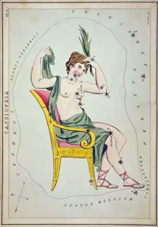Historical Astronomy Prints Drucke: Cassiopeia
