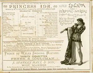 Kastenliste und Anzeigen im Programm von Prinzessin Ida