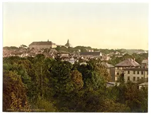 Picturesque German Landscapes Drucke: The castle, Gotha, Thuringia, Germany